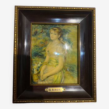 Renoir framed portrait very good condition