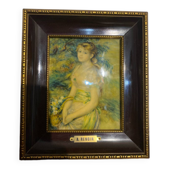 Renoir framed portrait very good condition