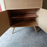 Vintage secretary with compass feet renovated