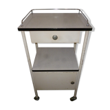 Old bedside on wheels