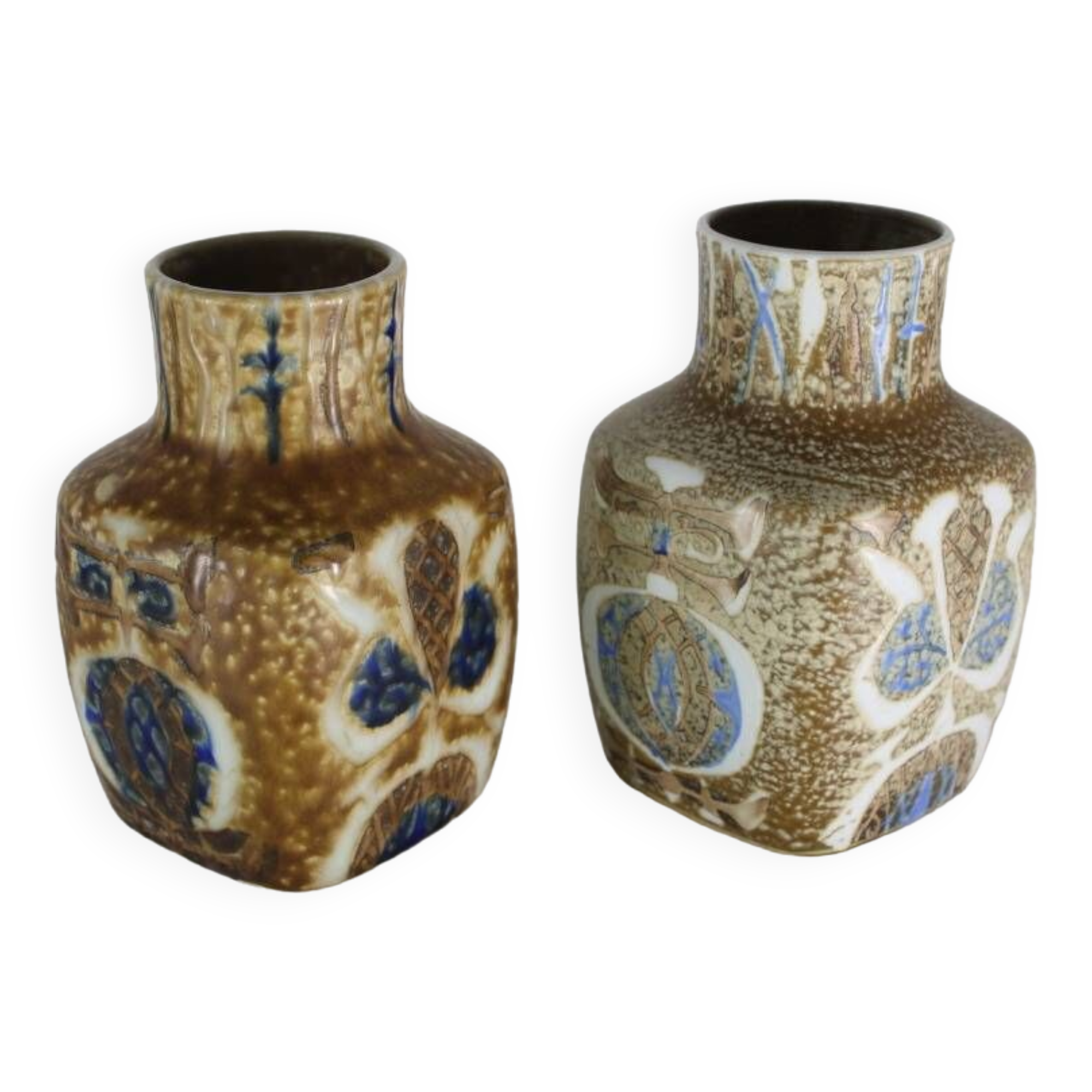 Nils Thorsson vase Royal Copenhagen vintage Danish ceramic x2 1970