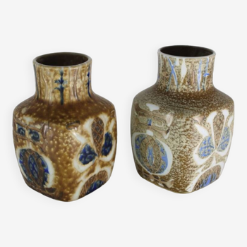 Nils Thorsson vase Royal Copenhagen vintage Danish ceramic x2 1970