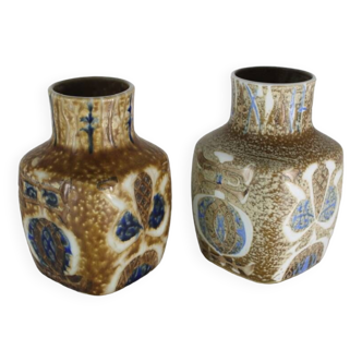 Nils Thorsson vase Royal Copenhagen vintage Danish ceramic x2 1970
