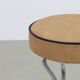 Lot de 4 tabourets de bar vintage en chrome, années 1960, rembourrage NEUF