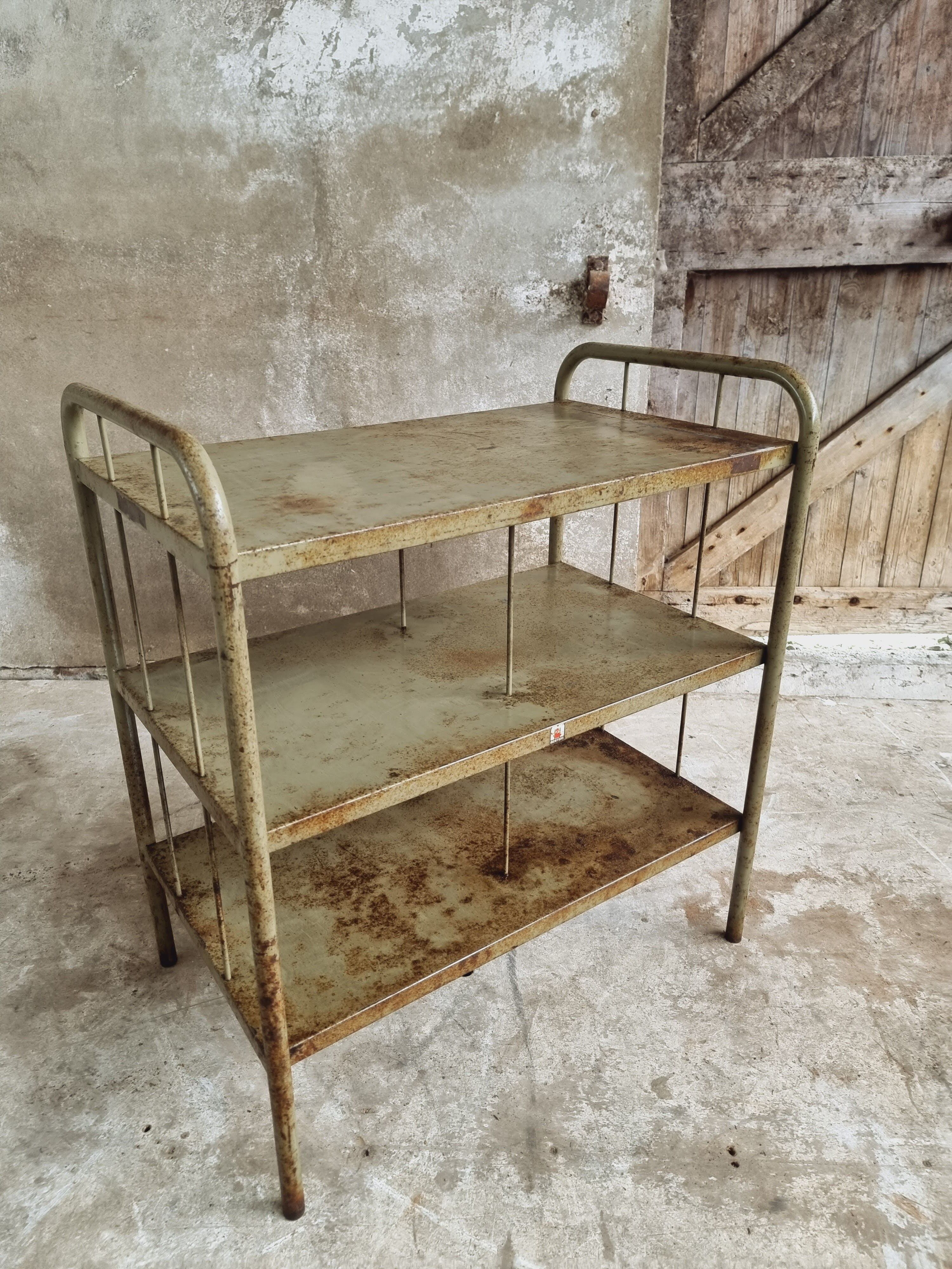 Industrial sidetable shelving rack bathroom furniture