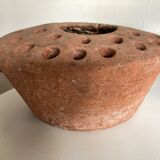 Terracotta farm vase pique flower XXL Folk Art 19th