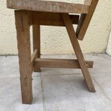 Wooden tripod chair from the 60s
