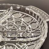 Plat 5 compartiments apéritif en cristal