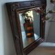 Small rectangular mirror with mercury glass "Leluc"