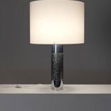 Brutalist aluminum lamp, 1970s