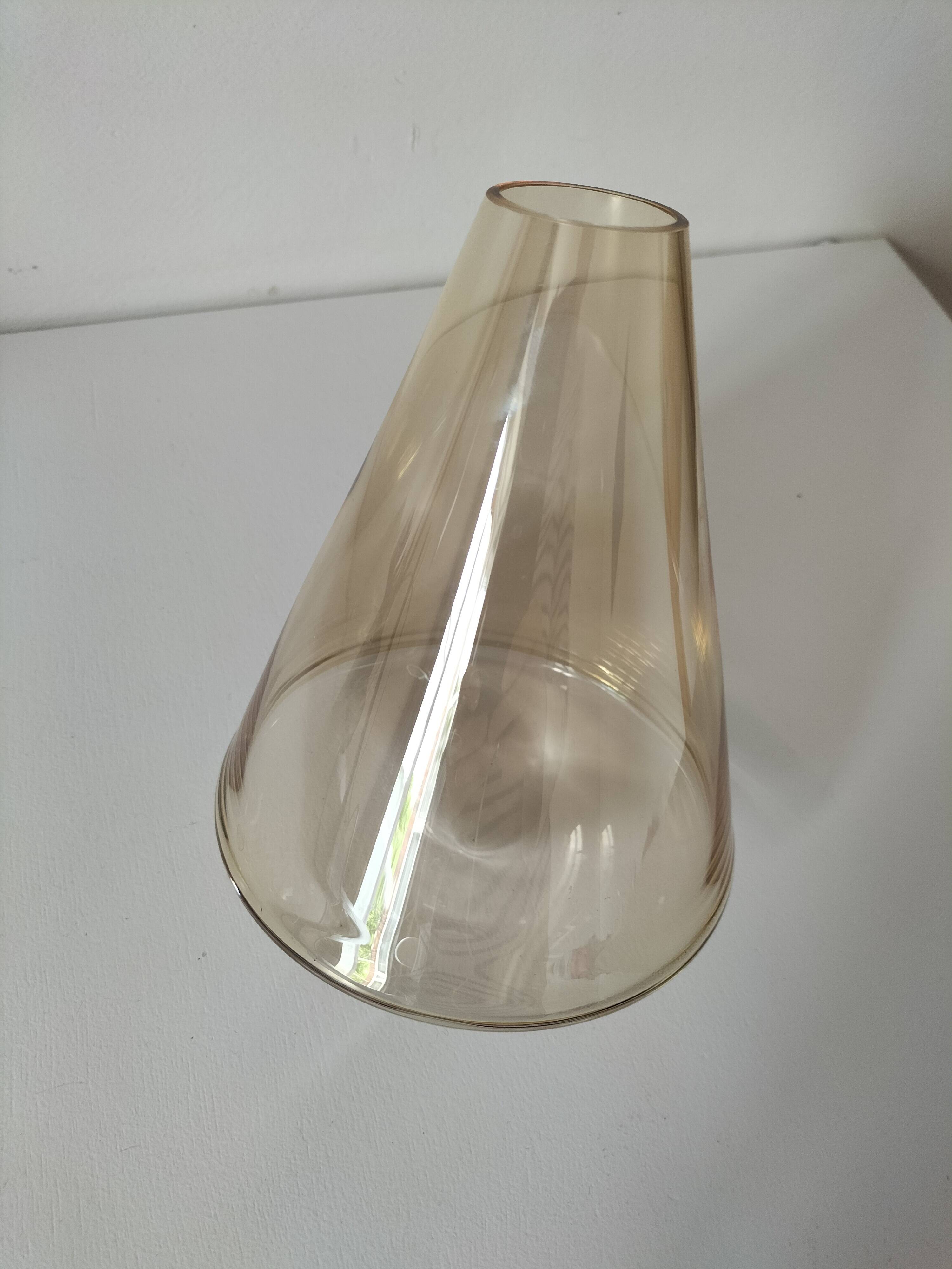 Amber fairy vase by Guy Degrenne