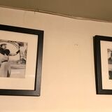 Vintage photo fashion years 60 eiffel tower