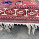 Tapis Lesghi vintage laine fait main – motifs géométriques étoile –Turquie