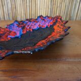 Vintage red Vallauris dish