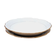 Lot 2 plats porcelaine blanc et or