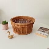 Vintage rattan basket