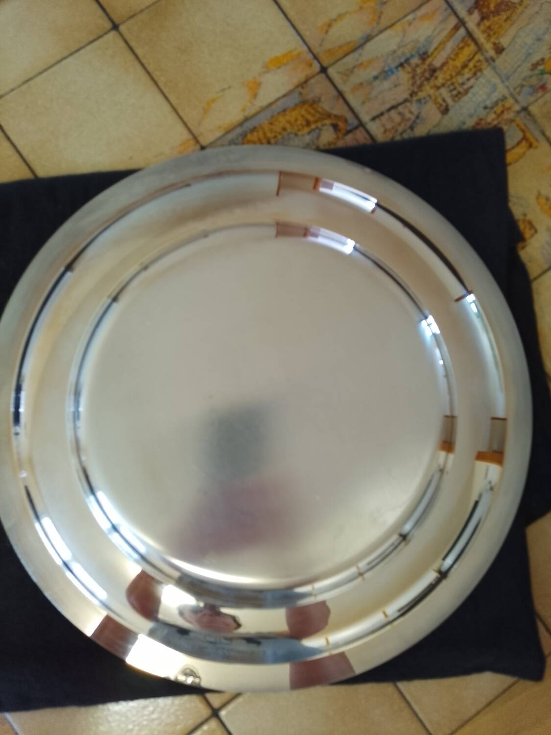 Ercuis silver metal tray