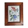 Frame of the early 19th century, bouquet of wild flowers, signed, pupil of Pierre-Joseph Redouté
