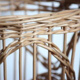 Set of 2 rattan baskets