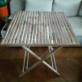 Bamboo folding table