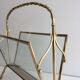 Bamboo-style brass magazine rack from the Baguès house.