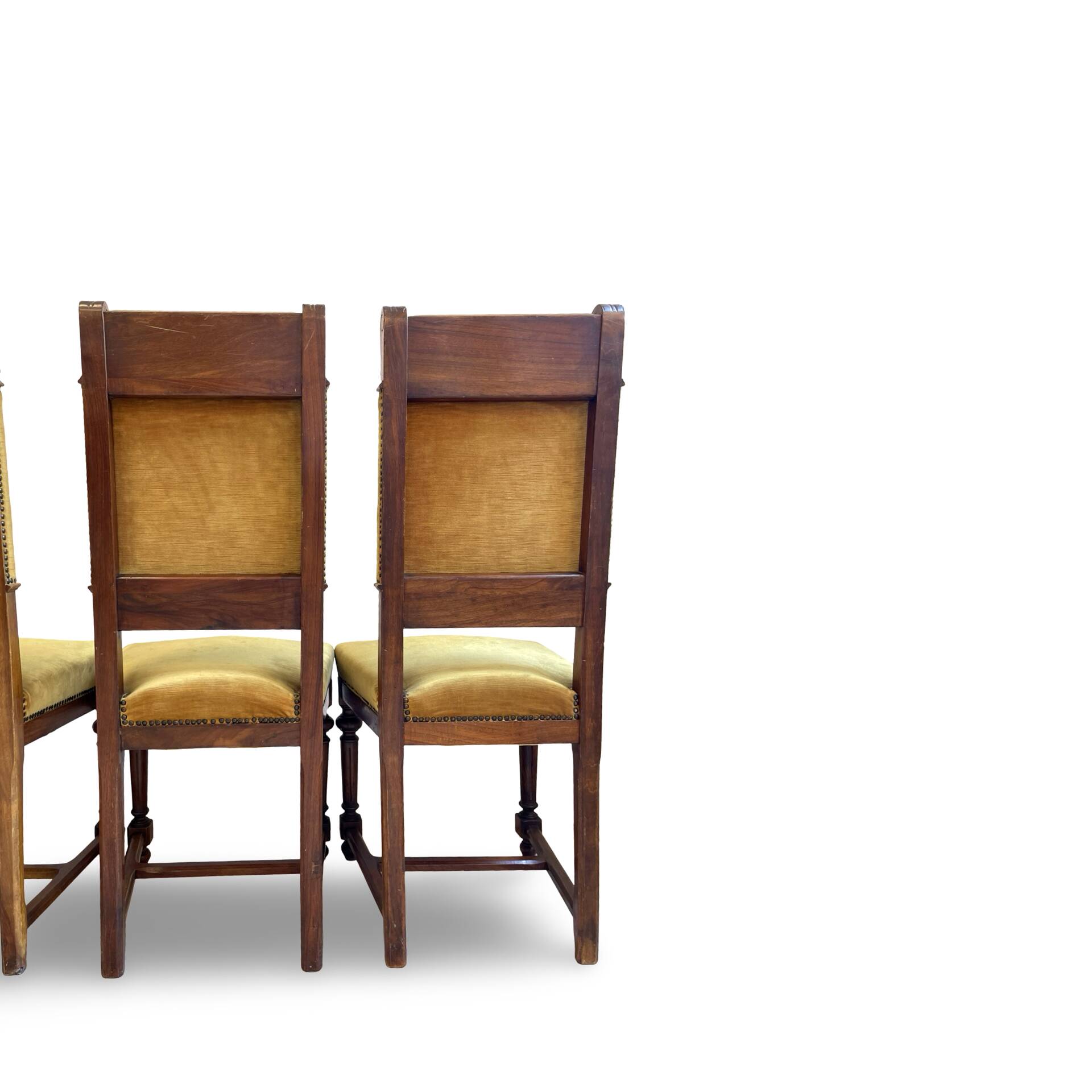 four Victorian dining chairs