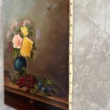 Oil on old canvas