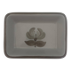 Butter dish with floral decoration
