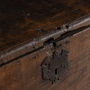Antique wooden storage chest, France, late 18th century