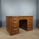 Bureau plat en caissons vintage