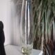 Old vase in thick blown glass 50/60s