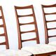 8 chaises vintage danoises teck modèle Lis, Niels Koefoed, 1960 1970