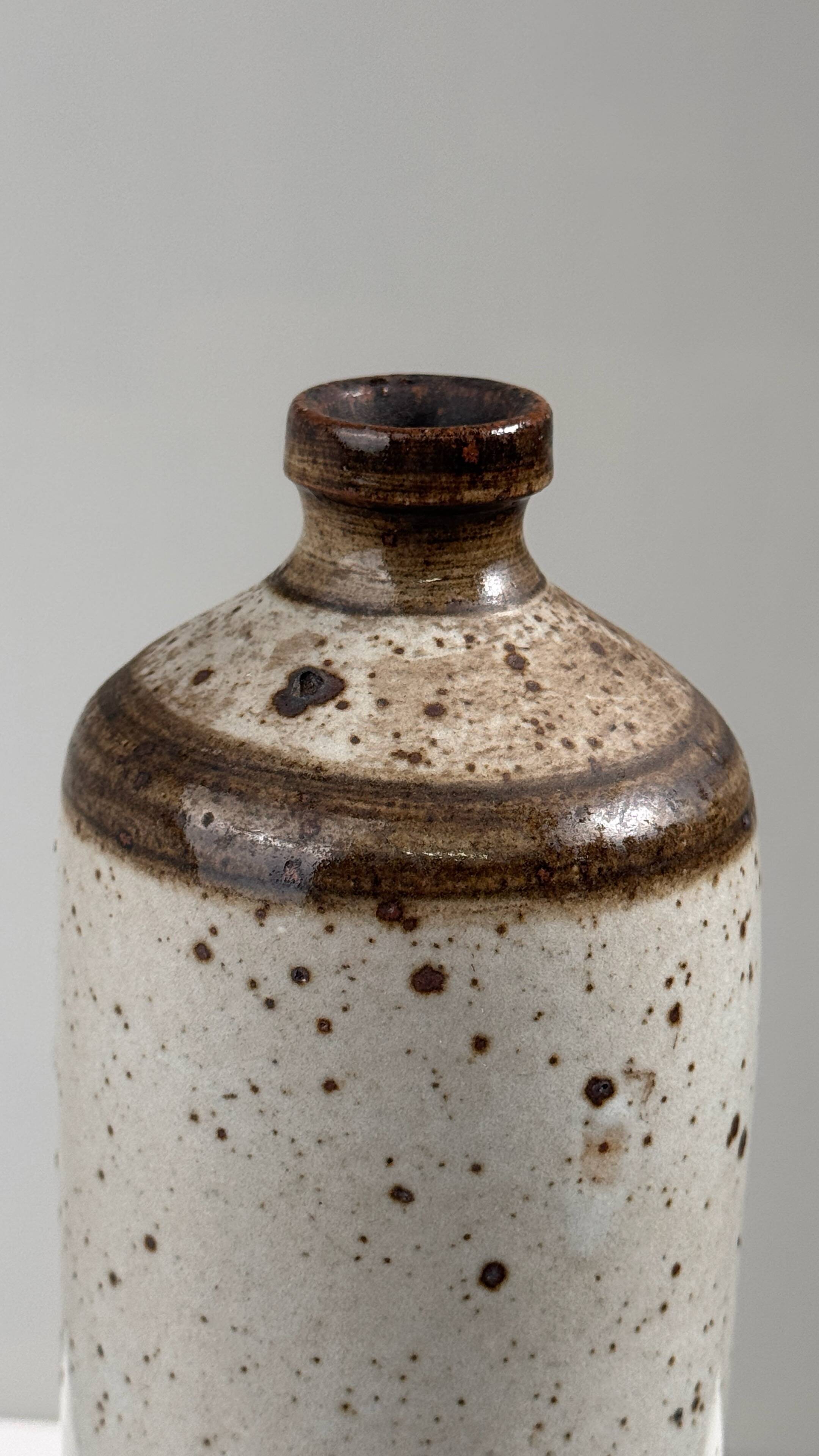 Stoneware bottle, La Borne, 1970