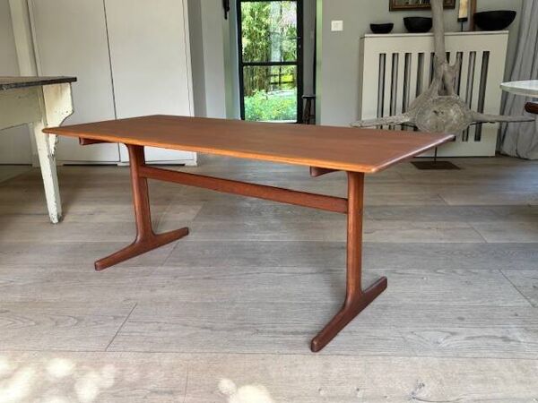 Table basse en teck de Karl-Erik Ekselius - Suède années 60