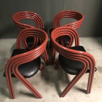4 Chairs by Axel Enthoven for Rohe, Dutch 1970s
