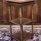 Henri II gueridon in walnut with marble top, early 20th century.