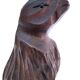 Deux marmottes bois sculpté art populaire français