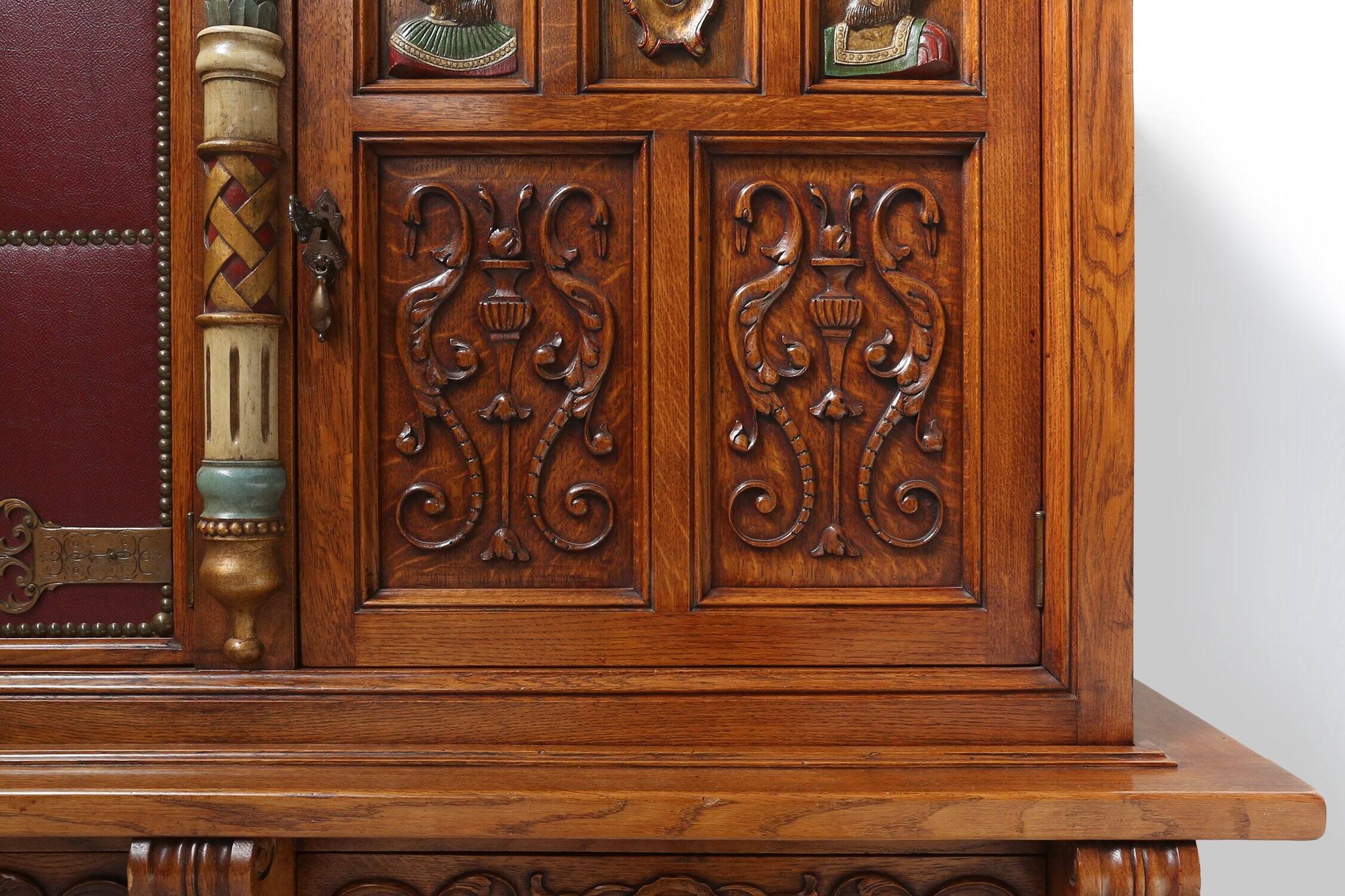 20th century baroque style carved sideboard, Spain ca. 1950