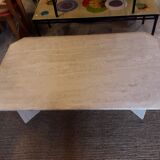Travertine coffee table