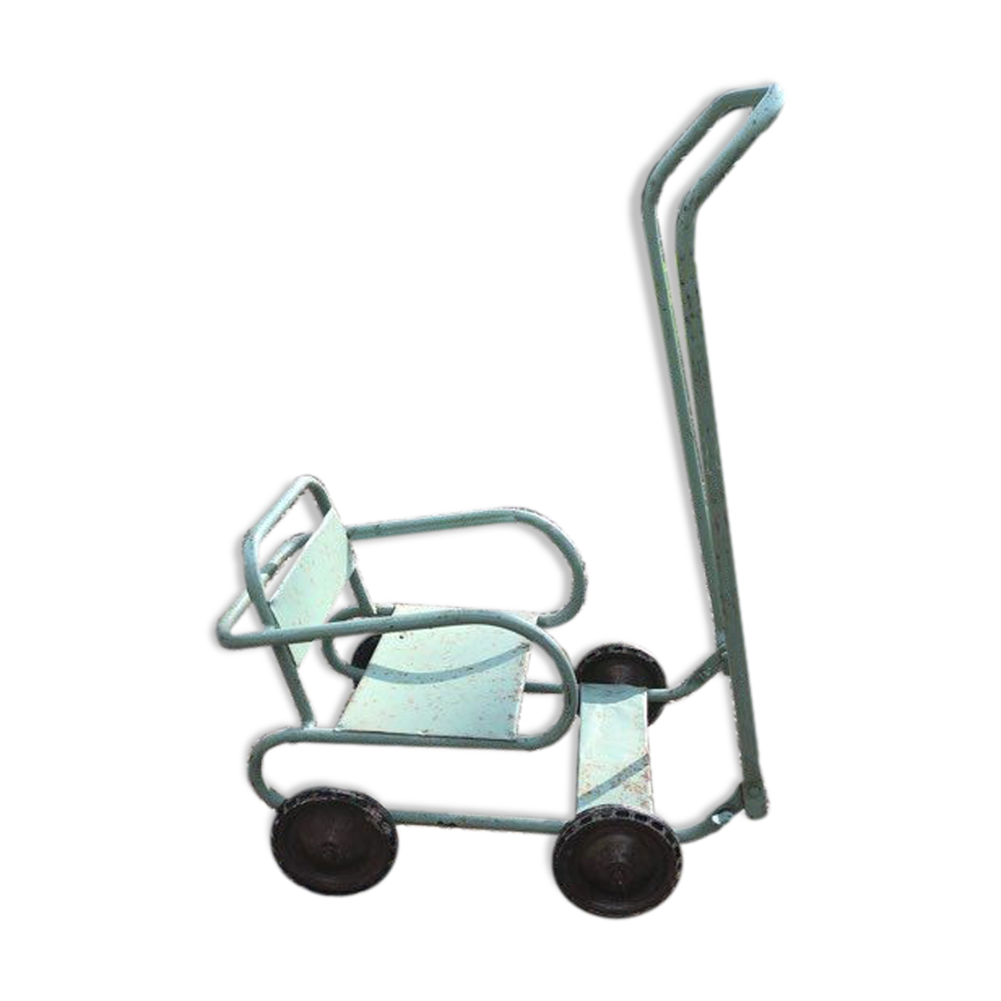 Old metal stroller for bather | Selency