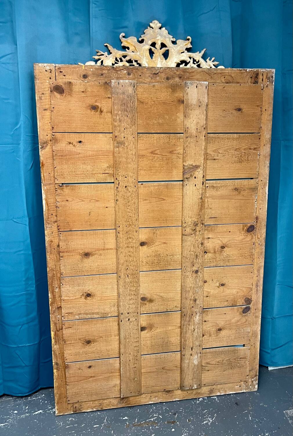Large old 19th century mirror high 196x 112 cm superb condition
