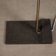 Vintage floor lamp in brass-plated metal, design, Italy, 1980s