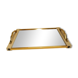 Old art deco mirror serving tray