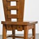 Set of six oak chairs by Henry Jacques Le Même, France circa 1940
