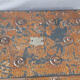 Ancient colonial travel trunk