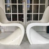 Pair of Verner Panton S chairs in fiberglass, Series 1, 1967