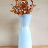 Vase émaillé bleu