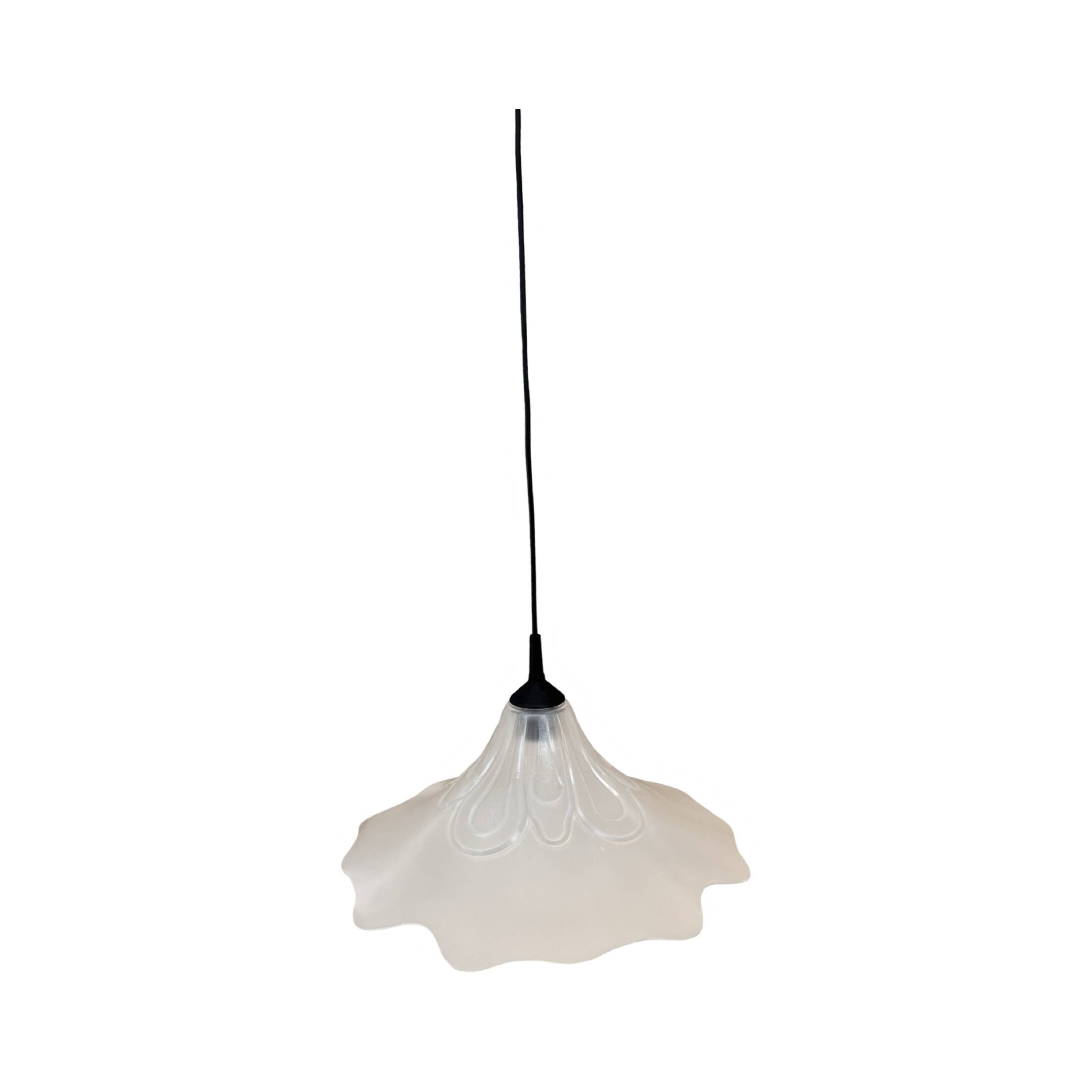 Flower shape hanging lamp, Narva Leuchen, Germany, 1970s.