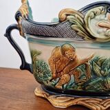 Majolica slip planter