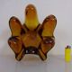 Large Murano amber glass bowl, Italy, 1960s